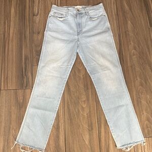 Frame Denim Women's Light Wash Straight Leg Jeans size 32 not 31